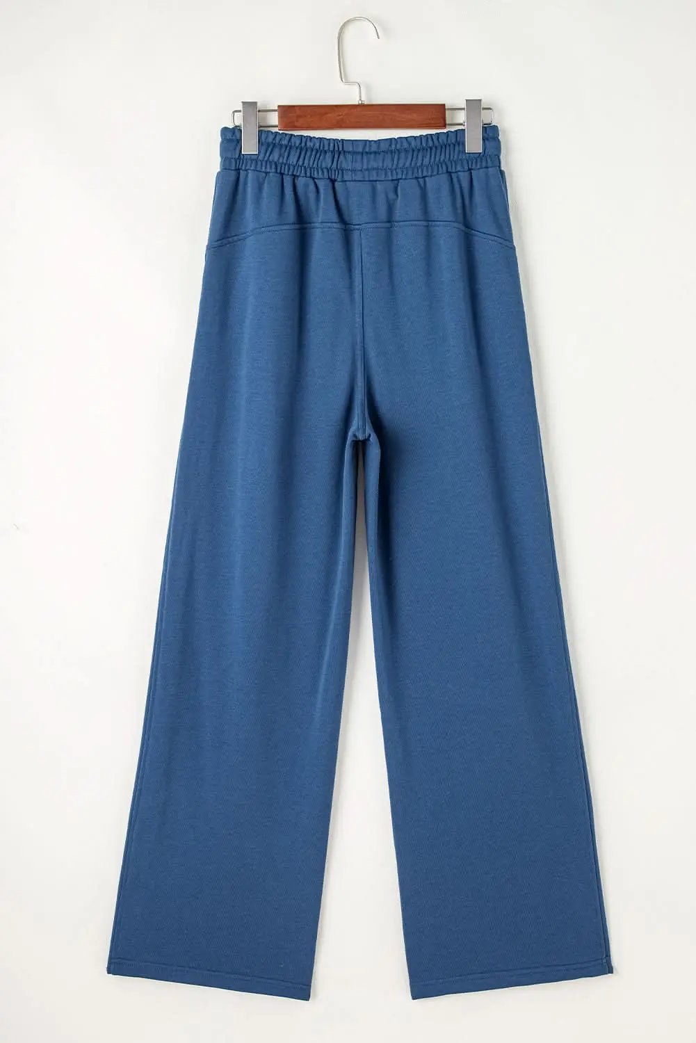 Sail blue wide leg sweatpants - Love Salve